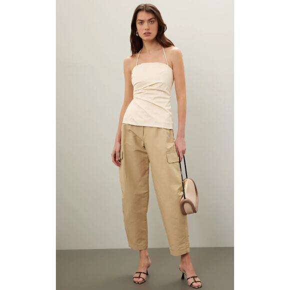 A.L.C. Charlotte White Crepe Top - Picture 3 of 13